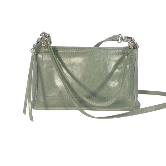HOBO Cacence Sage Green Leather Convertible Wristlet/Shoulder/Crossbody Bag $158 - Picture 3 of 8